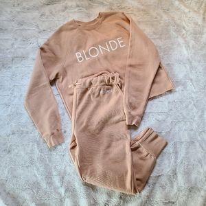 Brunette The Label Blonde Pink Lounge Set Size M/L